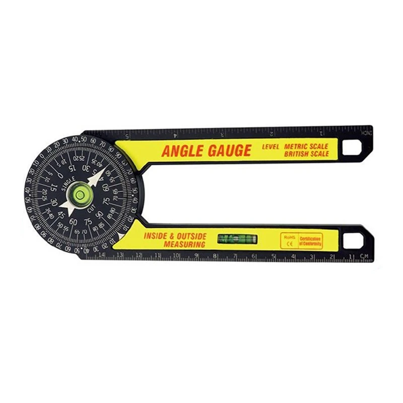 

Miter Saw Protractor Angle Finder For Woodworking, Plumbing, And Metalworking, Heavy-Duty Aluminum Mitering Tool
