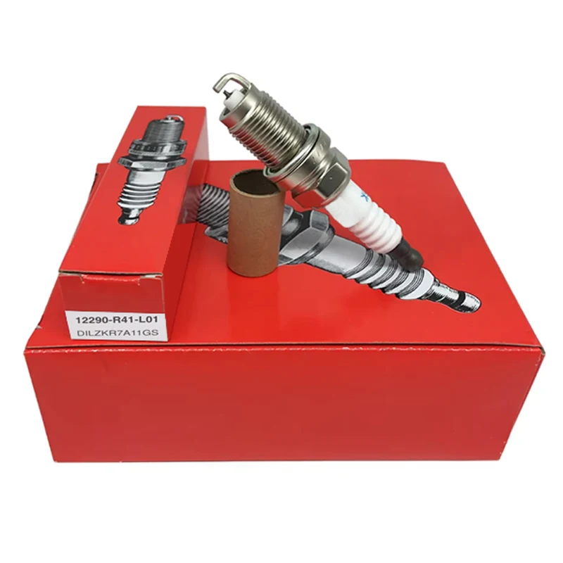 

Двойная иридиевая Свеча зажигания 12290-R41-L01 DILZKR7A11GS для Honda Accord CRV IV Civic 1.8L HRV IX LX Acura ILX MDX, автомобильные свечи, 4/6 шт.