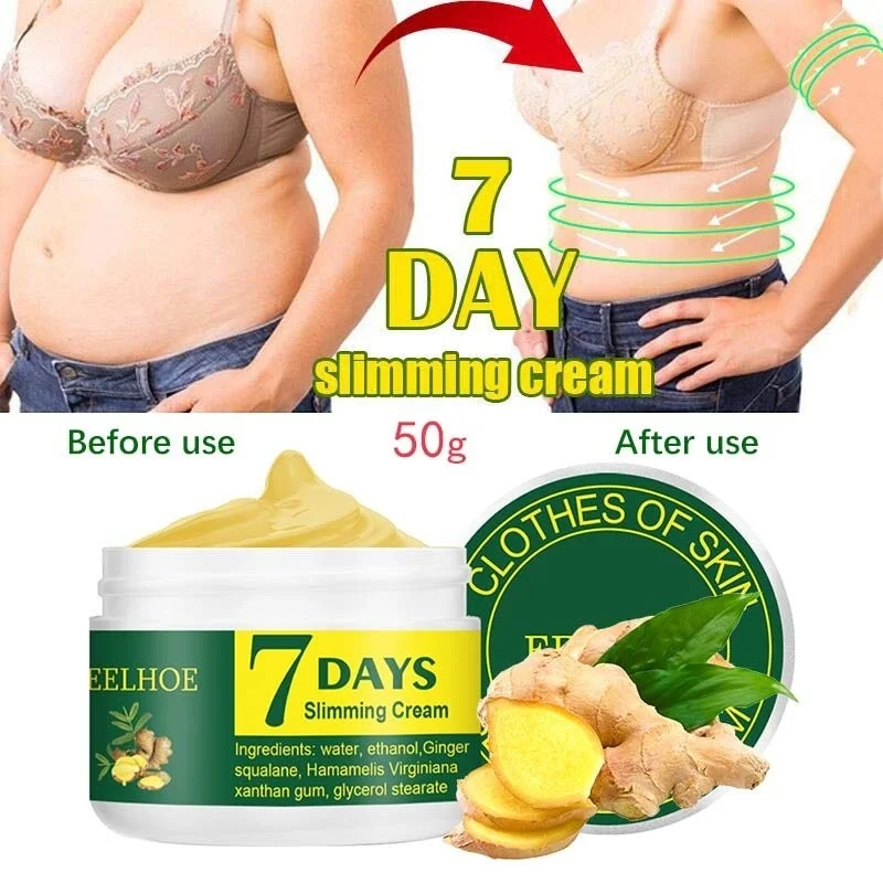 

7 DAYS Slimming Cream Fast Losing Weight Ginger Anti Cellulite Fat Burning Massage Body Cream Moisturizing Firm Beauty Products
