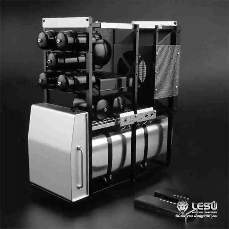 Стойка оборудования 1/14 LESU имитация тяжелых тягачей аксессуары для буксировочной