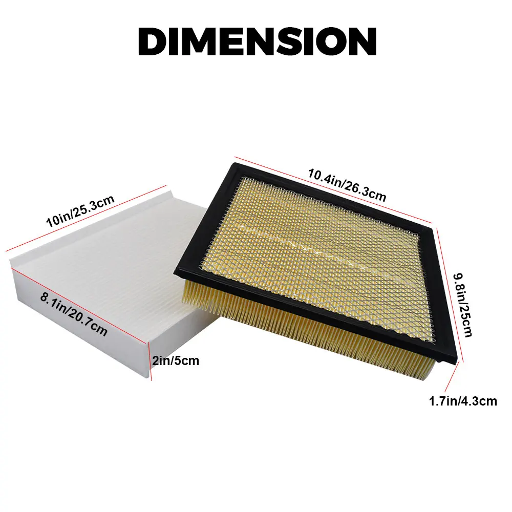 

Воздушный фильтр салона двигателя автомобиля для Ford F-150 2015 2016 2017 2018-2022 7C3Z-9601-A 7C3Z9601A Набор фильтров для замены аксессуаров