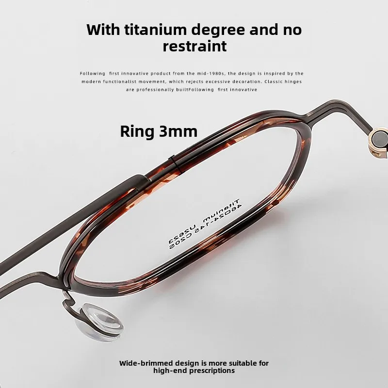 Винтажная летающая двойная лучевая оправа HawksBill мужские очки в оправе из чистого