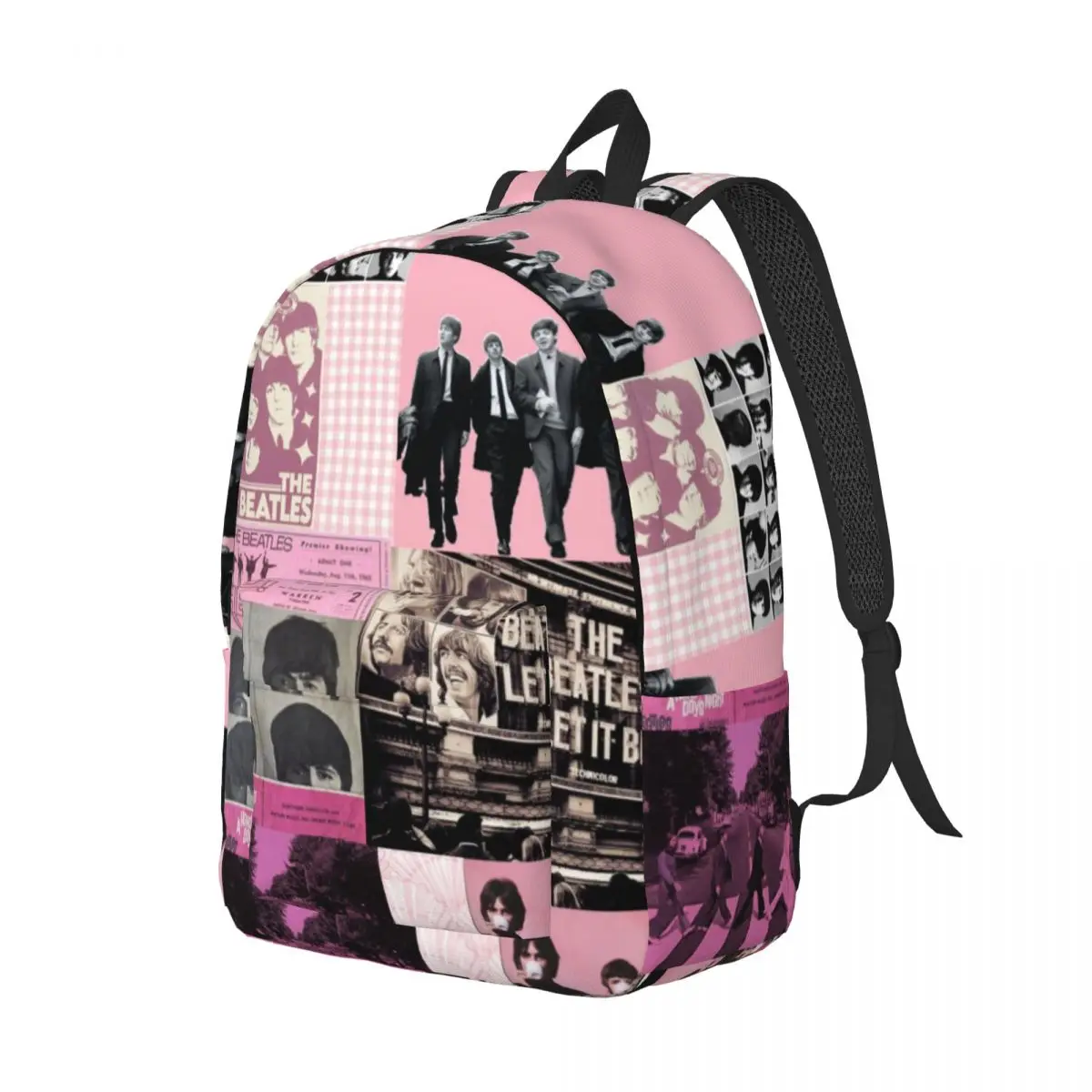 Harajuku The Beatle Memebers Art Рюкзак Студенческая школьная сумка для мужчин и женщин