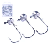 6pcs mushroom jig head fishing hooks lure barbed hook weighted hook 3 5g 5 6g 6 5g fishing tackle fishing accessories