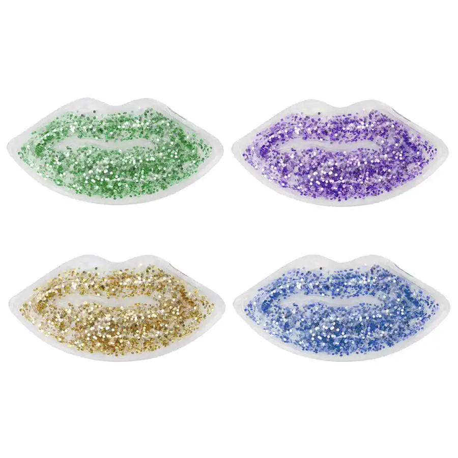 Hot Cold Gel Packs Gel Ice Pack Lip Mask Gel Patch Help Reduce Swelling for Lip Protection Reduce Swelling Relief Pain