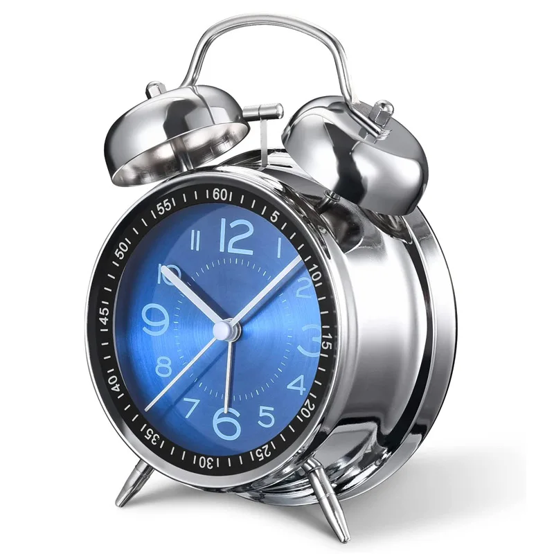 For Heavy Sleepers Adults Retro 4.5 Inch Silent Quartz With 