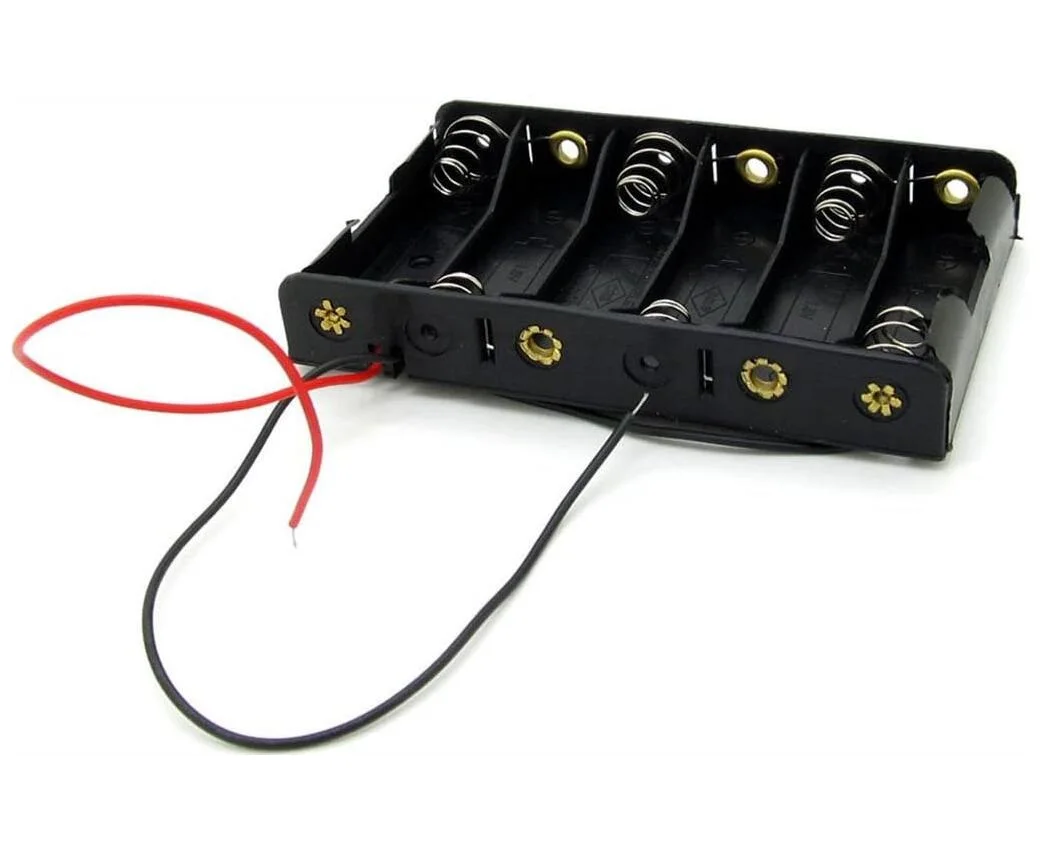 

30PCS 6AA Battery Holder Case Storage Box 9V 2A Batteries Case With Lead Wire