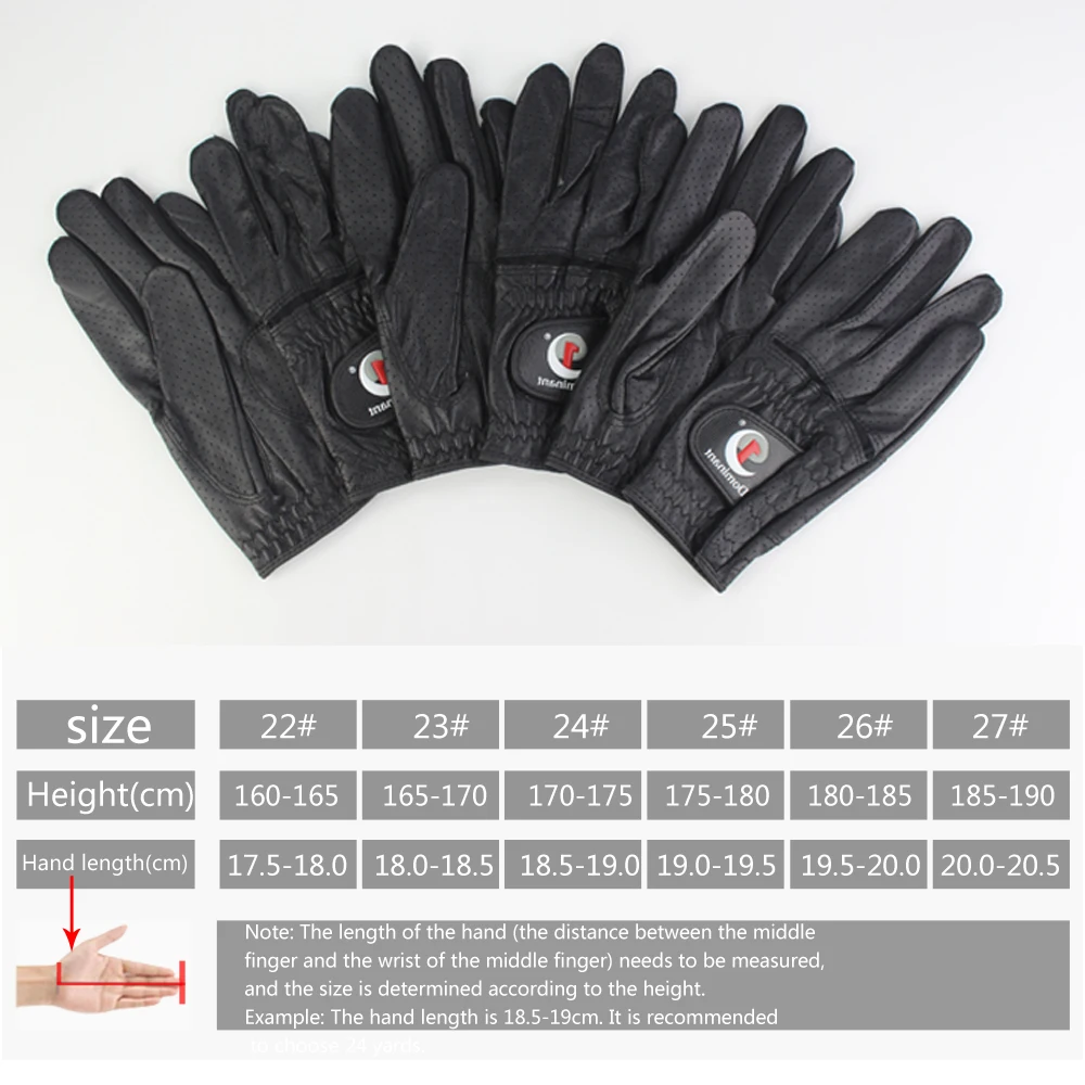 BraceTop Golf Gloves for Men Breathable Lambskin Fabric Anti Slip Sports Left Hand Gloves for Mens Husband Gift Professional New