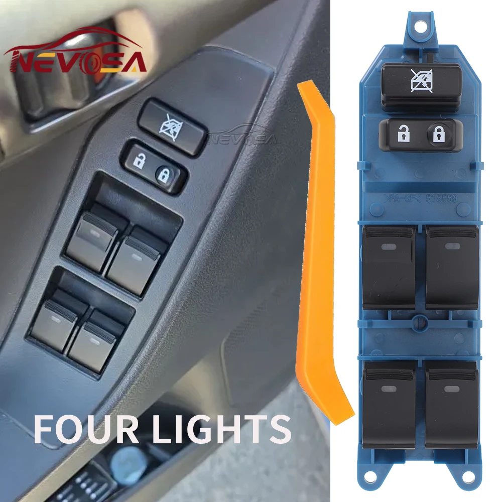 

NEVOSA для Toyota Avensis Verso Camry Prius 2009-2018, передняя левая кнопка главного подъемника стеклоподъемника 84040-05020 8404005020