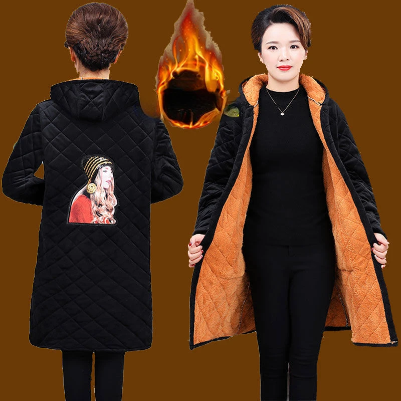 New Winter Coat for Women Parkas Jackets Hooded Cotton Padded Jacket Korean Fashion Warm Thick Tops Loose