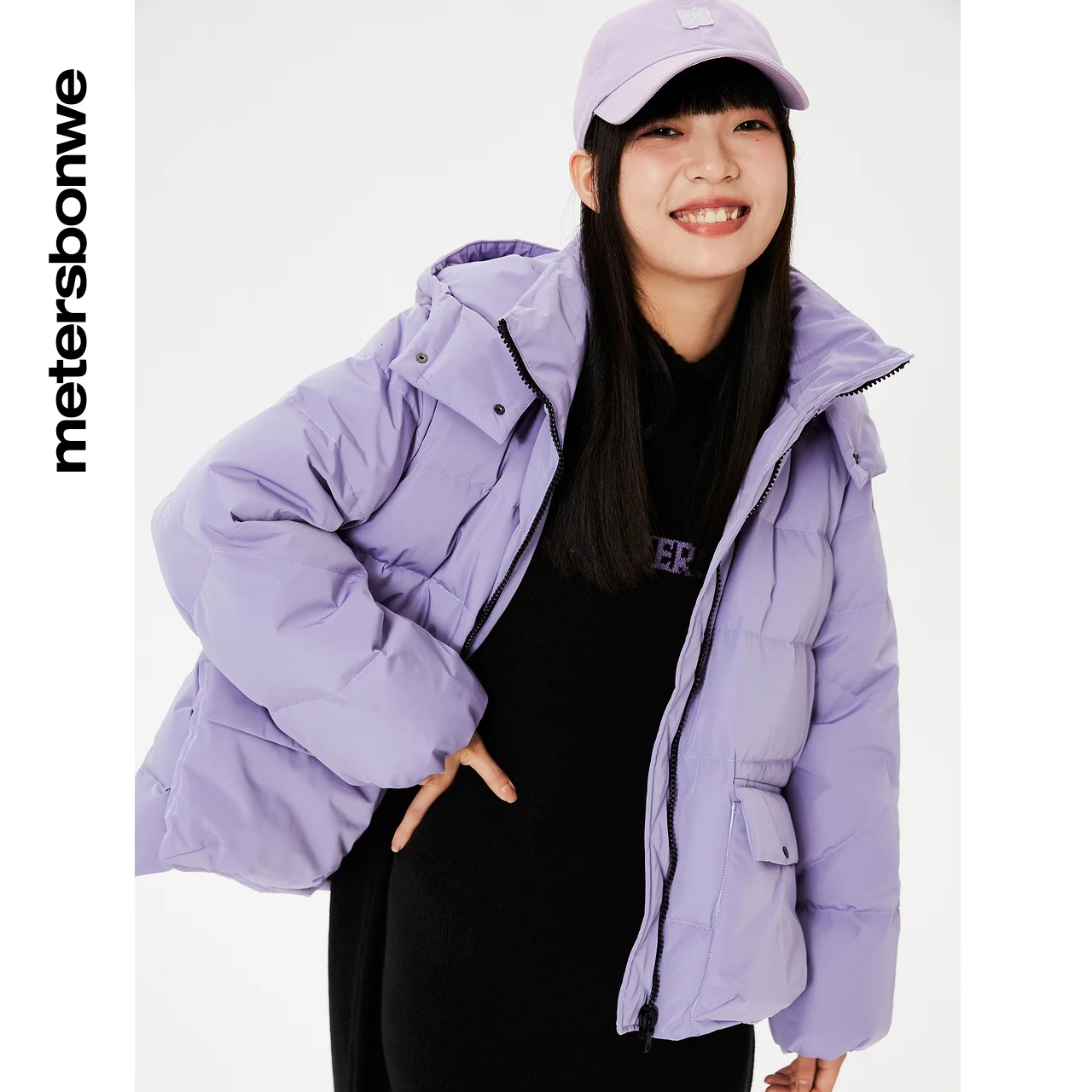 Metersbonwe Long Hooded Down Jacket Women Winter Warm Coat Anti-snow Down Coat Brand Outerwear Profile Pocket Warm Coat Brand