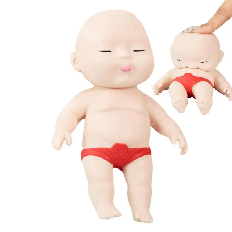 

Squish Stress Doll Funny Soft Life-Like Babies Doll Funny Gifts For Friends Slow Rising Toy De-Compression Simulation Toys For