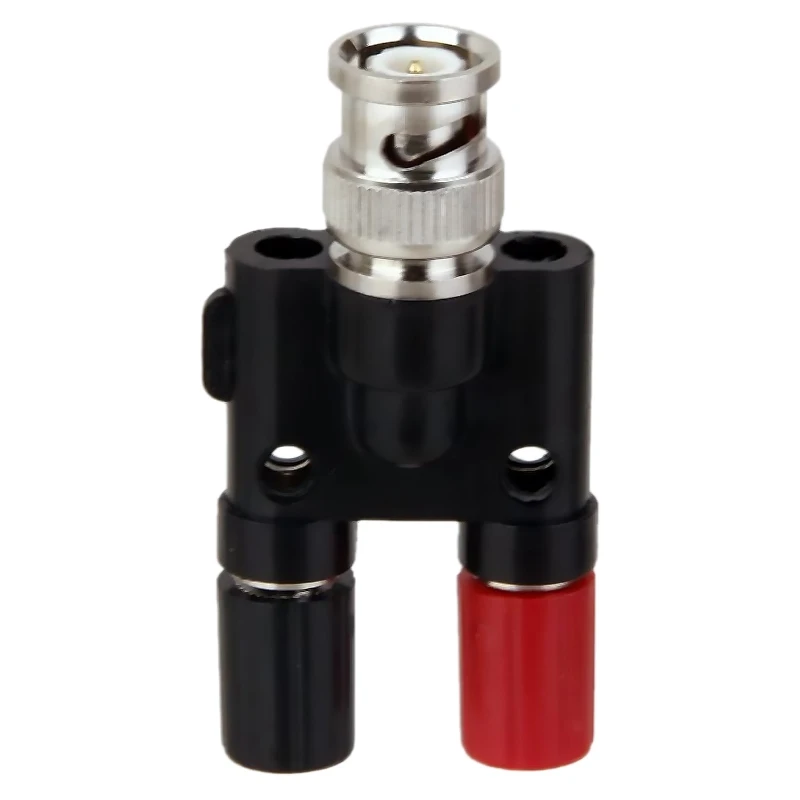 

BNC Plug 4mm Banana Plug Splitter Connector BNC Male Plug to 2 x 4mm Banana Female Socket Adapter