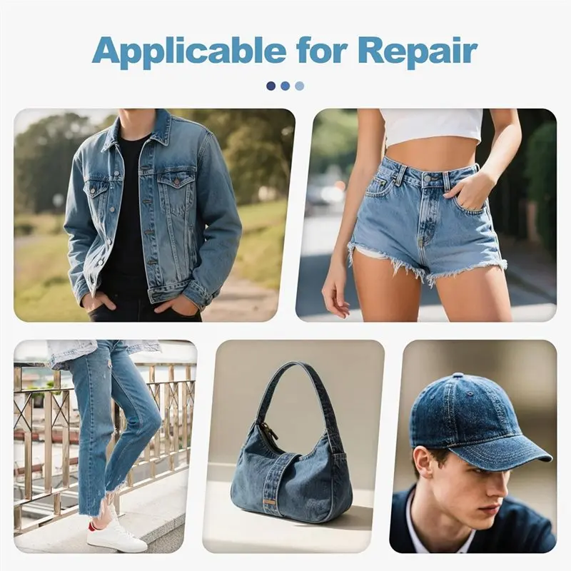 Фото Набор джинсовых нашивок Fresh Knee For Jeans, 15 шт., для пришивания к джинсам, одежде, дениму. №3