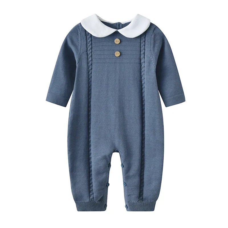 Spring Knit Infant Baby Girl Romper Children Boys Sweater Jumpsuit Kids Overalls Newborn Girls Knitted Clothes Knitwear Onesies