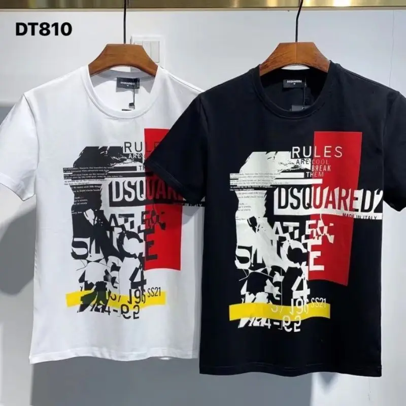 

Summer DSQUARED2 pure cotton O-neck short-sleeved T-shirt overseas authentic men's clothing DT810