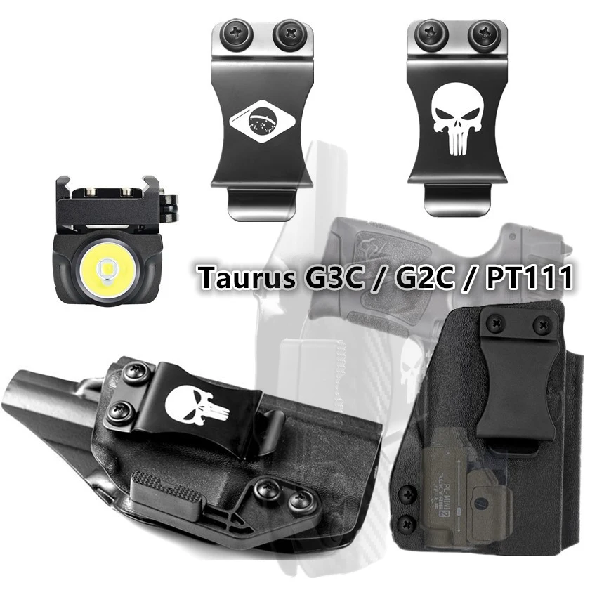Внутренняя кобура Kydex для Taurus G2C G3C G2S PT111 PT140 Olight PL Mini 2 фонарик Valkyrie GM23 держатель
