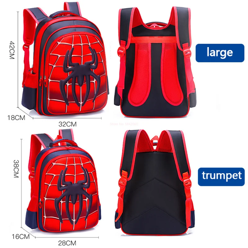 Case Super Heroes 3d Load-reducing Student Backpack Kindergarten Backpack Kids Travel Bag Gif