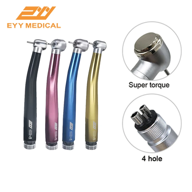 EYY DENTAL PRODUCT Turbine Women Dentist High Speed Colorful Handpiece Push Button Standard/Big Head 2&4 Hole Dentistry Tool