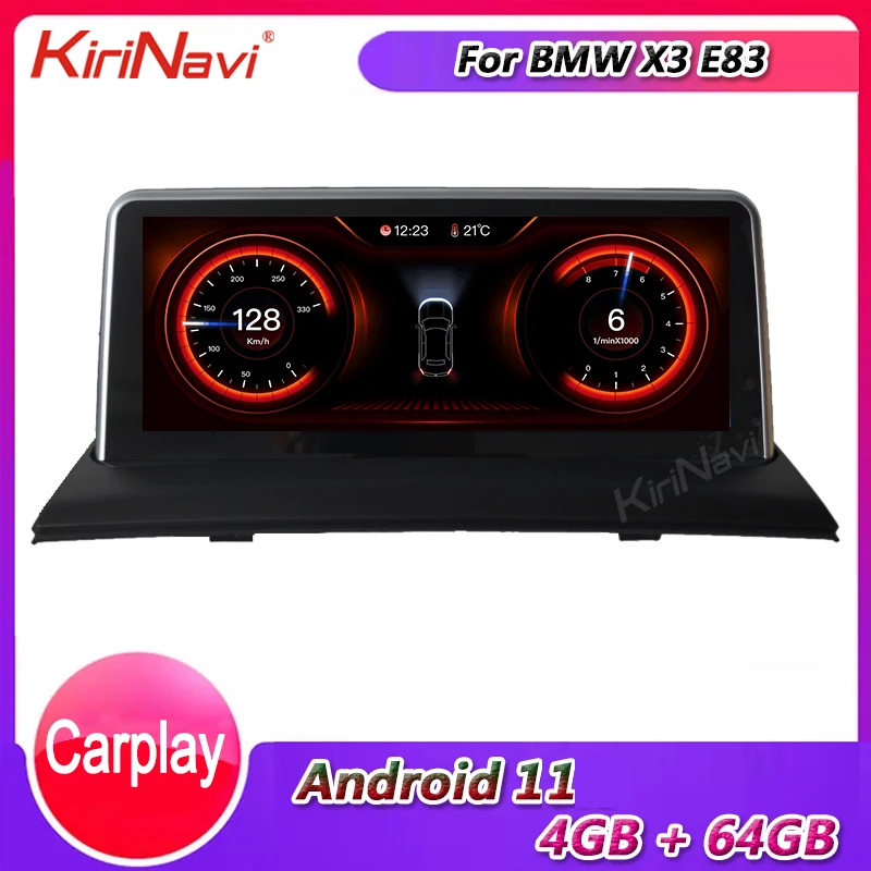 

KiriNavi 10.25" Android 11 For BMW X3 E83 Car Radio Automotivo Head Unit Car Dvd Multimedia Player Auto GPS Navigation 2004-2011