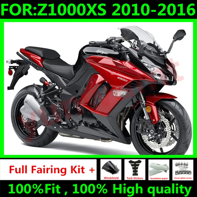 

Новый комплект обтекателей для мотоцикла ABS подходит для Z1000SX Z1000 SX NINJA1000 2010 2011 2012 2013 2014 2015 2016 полный обтекатель черный красный