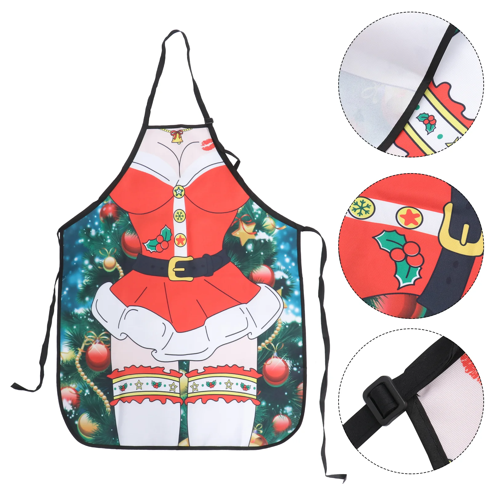 

Apron Christmas Aprons Holiday Santa Cooking Costume Chef Baking Funny Adults Womenshop Coffee Waiter Bib Cartoon Anime Cosplay