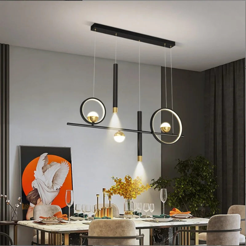 

Modern LED Dining Room Pendant Light Fashion Minimalist Interior Decoration Lamps Bar Study Gypsophila Ceiling Lamp Spotlight