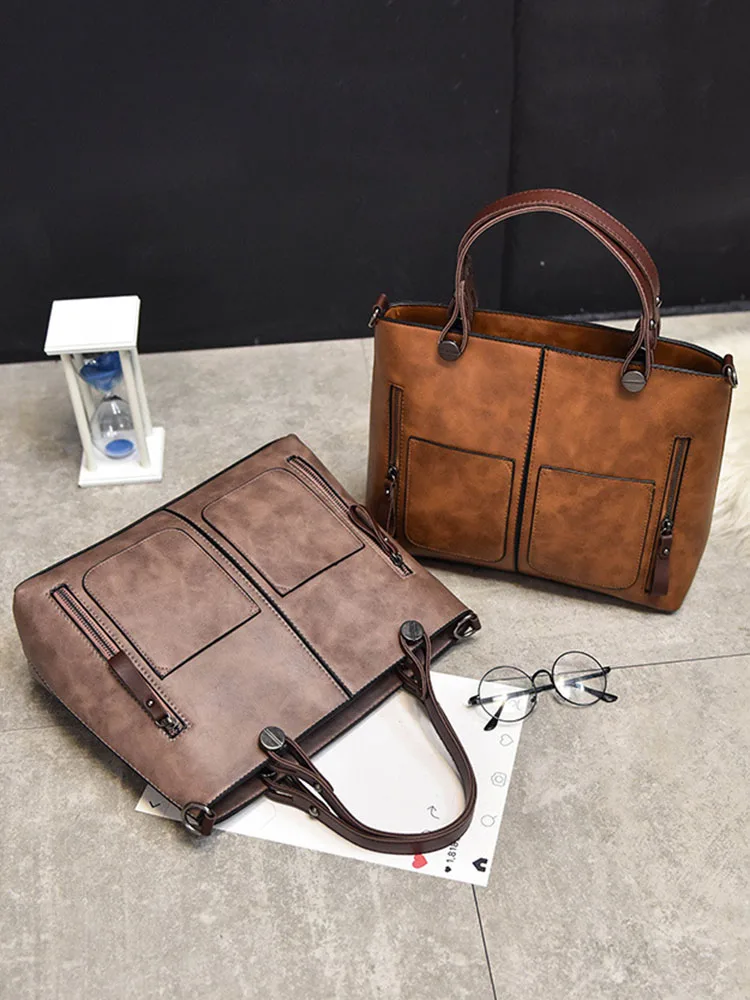 

Shoulder Bag Female Causal Totes Vintage Women Shoulder Bag for Daily Shopping All-Purpose High Quality Dames Women's Handbags