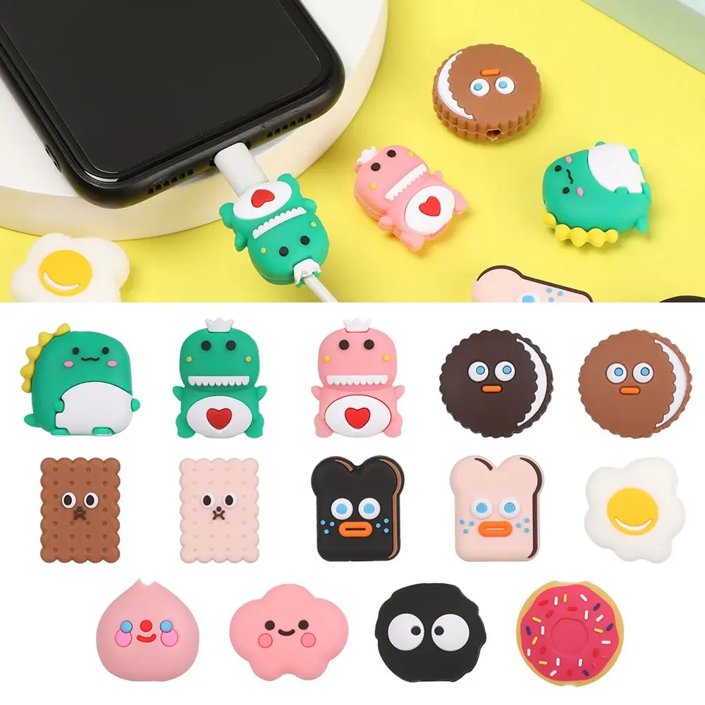 

Cartoon USB Protective Case Winder Cover Data Line Protector Charging Cable Cover Cable Bite Wire Cord Protectors