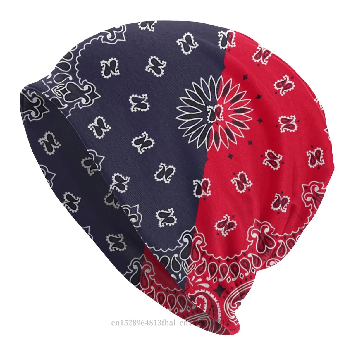 

Hip Hop Skullies Beanies Caps Classic Bandana Blue Red Version Hat Winter Warm Bonnet Hats Men Women's Unisex Ski Cap