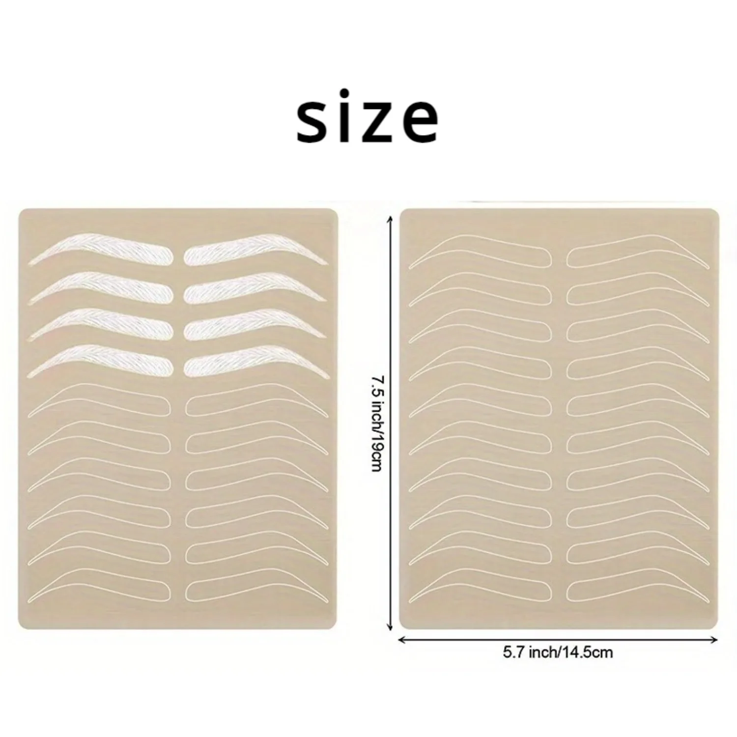 Кожа для практики микроблейдинга бровей силиконовая кожа перманентного макияжа