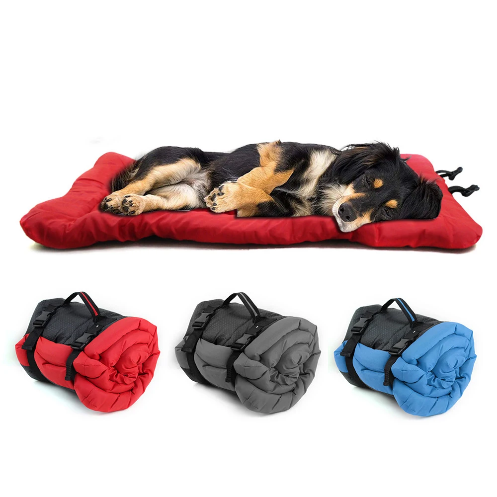 

Outdoor Camping Dog Mat Foldable Pet Pad Oxford Cloth Puppy Cushion Bed Blanket Waterproof Beds Couch For Small Large Dogs