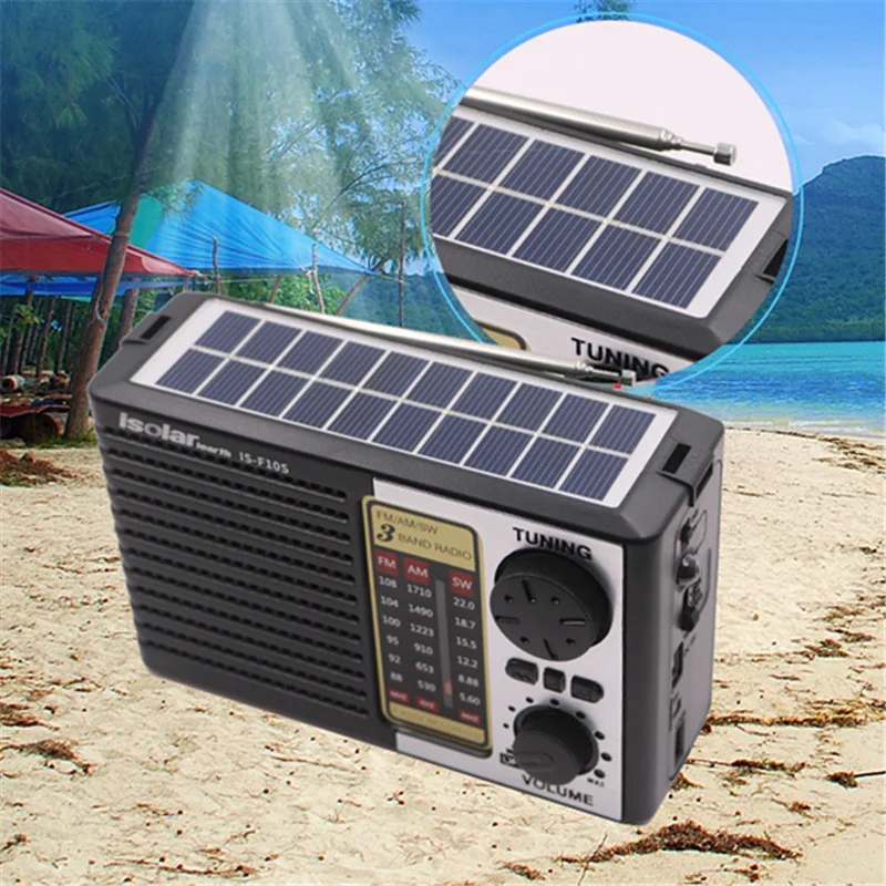 Solar Charging Emergency Radio Multi Band High Sensitivity R