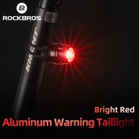 rockbros bike rear light led usb rechargeable red light warning ultralight rainproof multifunctional light bicycle accessories