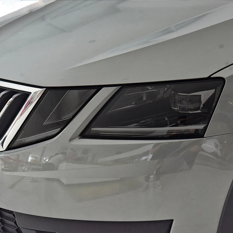 

Для Skoda Octavia 3 Facelift 2017 2018 2019 Автомобильная фара защитная пленка дымчато-черная обернутая виниловая прозрачная наклейка из ТПУ