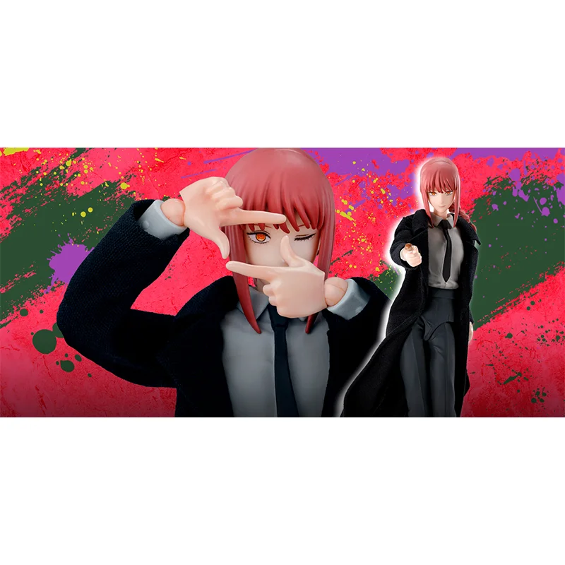 Фото В наличии оригинальные S.H.Figuarts SHF Makima Chainsaw Man аниме фигурки героев модель игрушки №2