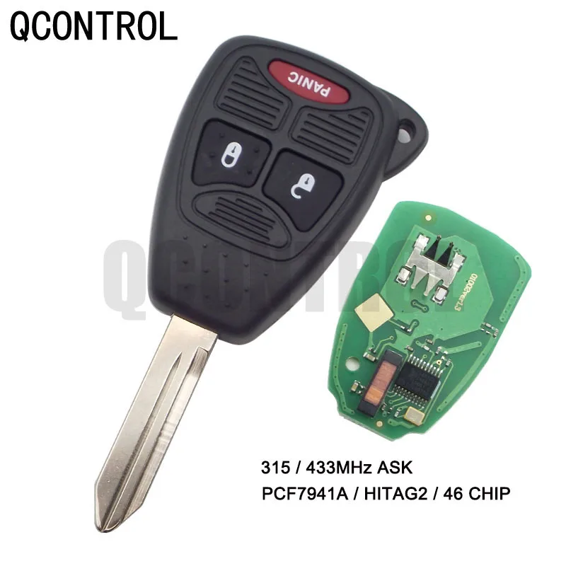 

QCONTROL Vehicle Remote Key for JEEP Compass Commander Patriot Grand Cherokee Liberty Wrangler Auto Control Alarm