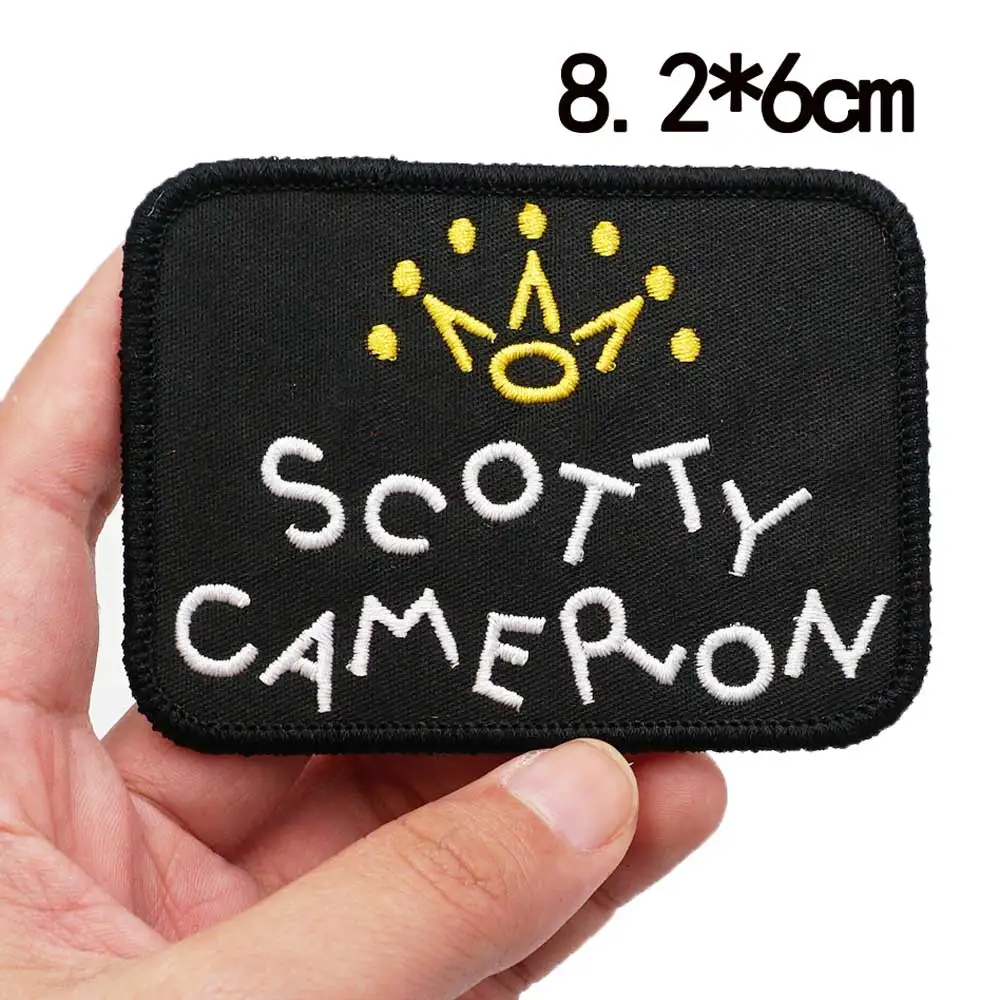 

embroidered patches with hook backing by SCOTTY CAMERON