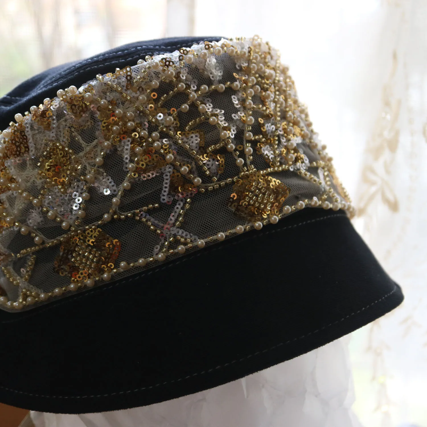 1 ярд Роскошная золотая вышивка Цветочная кружевная отделка нашивки для одежды