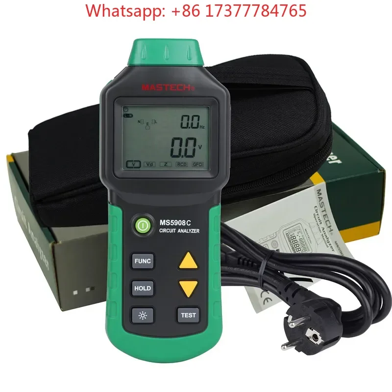 Фото Тестер розеток IDEAL Sure Test 61-164CN / Mastech MS5908 RMS для проверки цепей под напряжением 110В или 220В №1