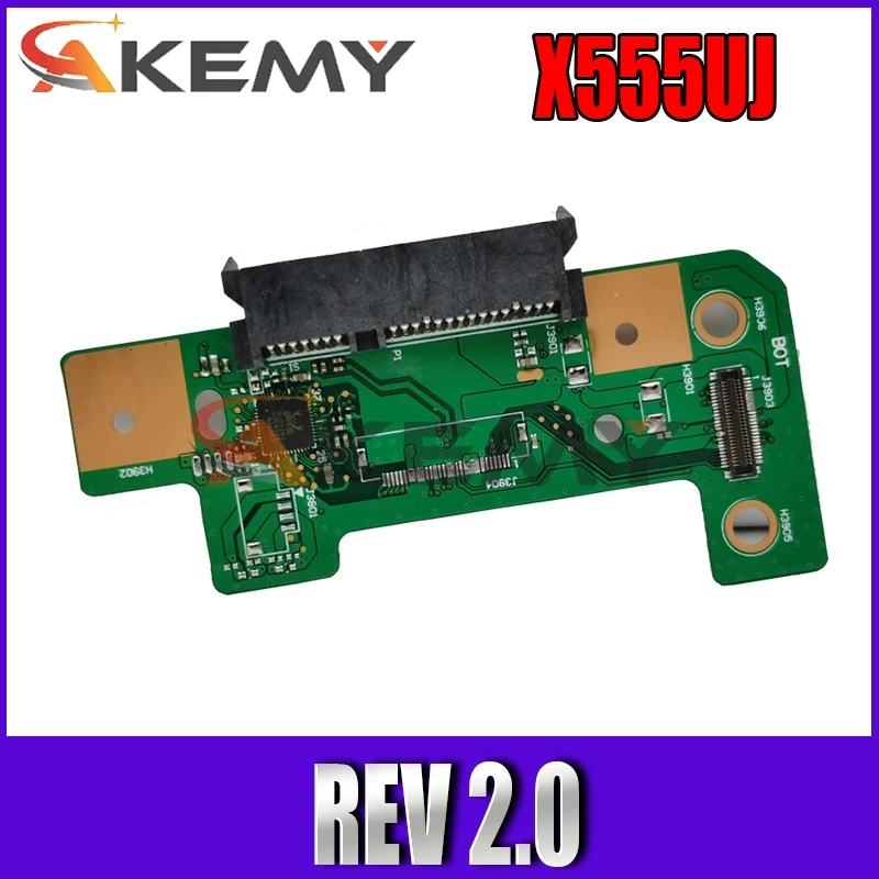 Akemy original HDD connector For Asus X555U X555UA A555U F555U K555U X555UJ Rev 2.0 Hard disk drive board 100% Tested