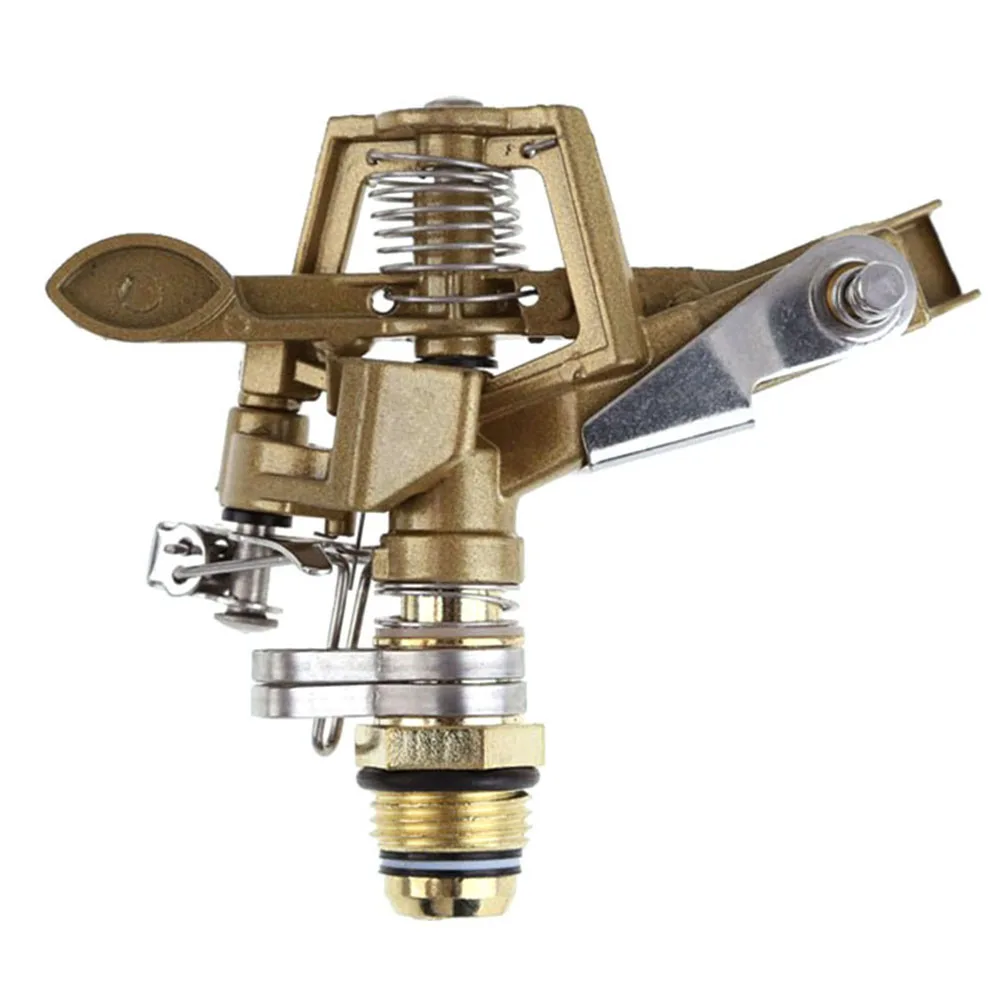 

Lawn Sprinklers Zinc Alloy 360° Automatic Rotation Lawn Sprinkler Metal Pulse Sprinkler Garden Irrigation Watering Equipment