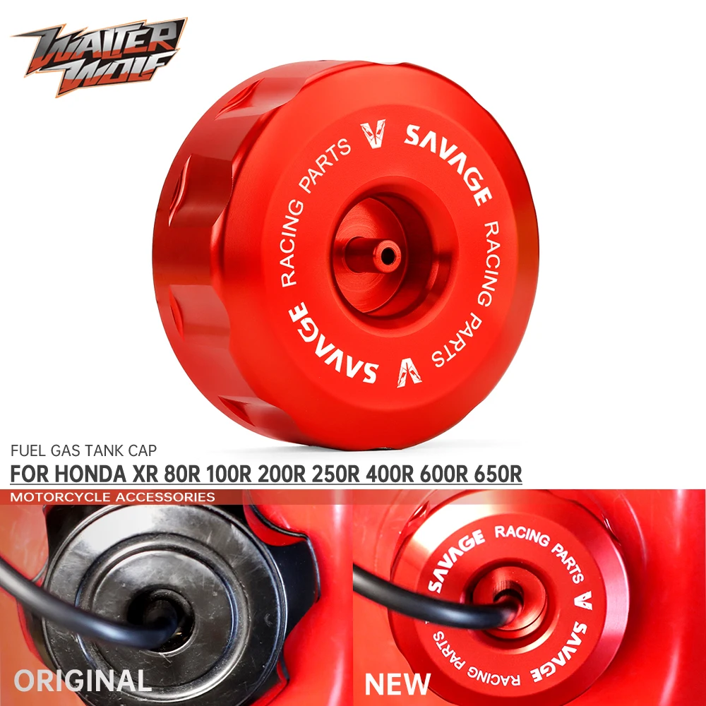 

Fuel Gas Tank Cap For HONDA XR 80R 100R 200R 250R 400R 600R 650R Motorcycle Accessories Cover CNC Aluminum XR250R XR650R LOGO