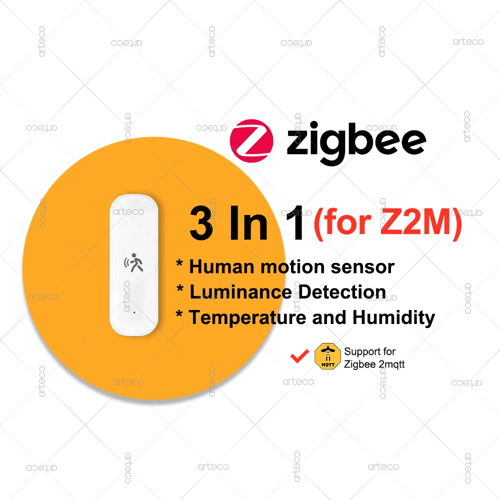 

Датчик движения ZigBee 3 в 1 Tuya Smart Life
