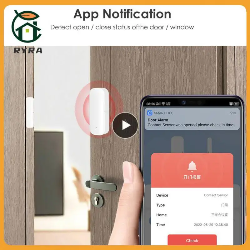 

Smart Door Sensor Wifi Work With Google Home Alexa Open/closed Detectors App Control Tuya Wifi Tuya Window Sensor Smart Life