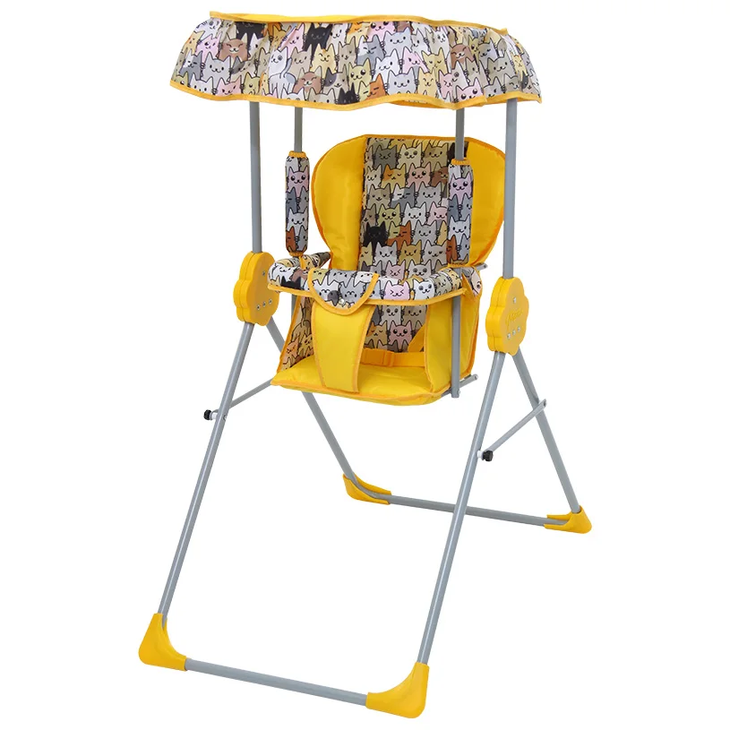 Качели Фея Малыш с тентом желтый | Игрушки и хобби
