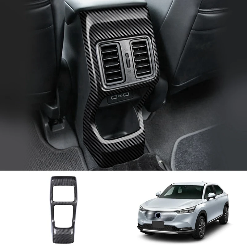 Caja de reposabrazos central trasero de coche, cubierta antipatadas, almohadilla antipatadas de salida de aire trasera para Honda VEZEL 2020-2021