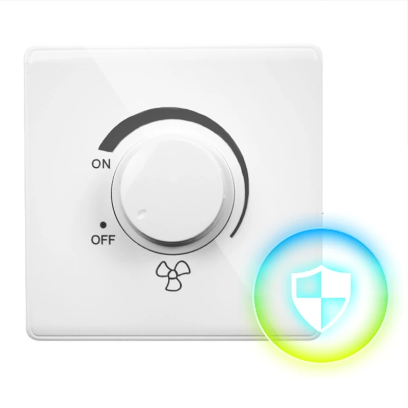 

86 Type Ceiling Fan Adjustment Stepless Speed Controller Wall Dimmer Switch 220V 10A