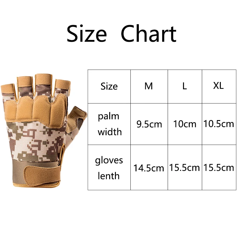 Outdoor Sports Tactical Gloves Men's And Women's Half-finger Non-slip Anti-cutting Riding