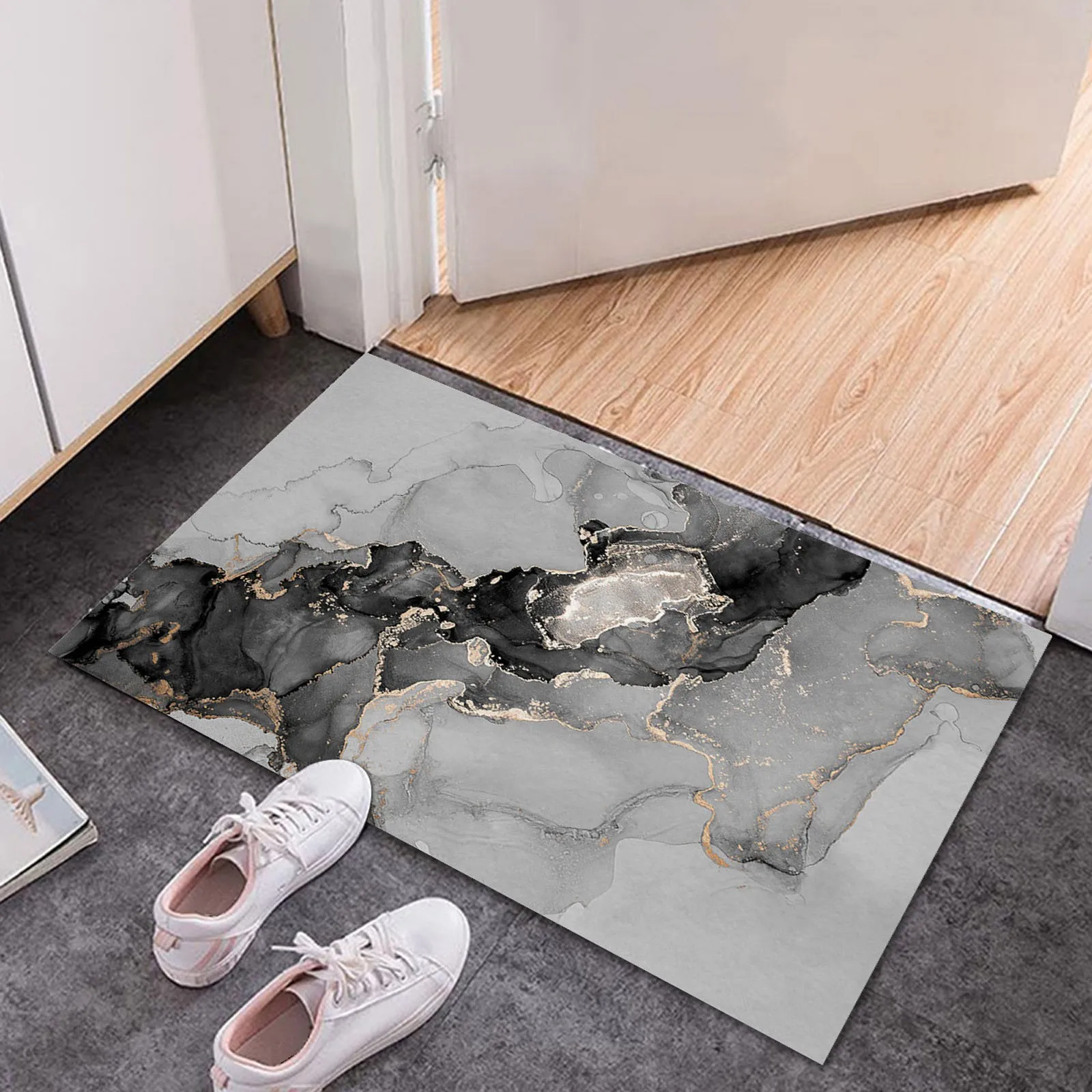 

Floor Mats Entrance Door Mats Texture Carpet Bathroom Slip Mats Fuzzy Blanket Extra Long Blanket for Tall People